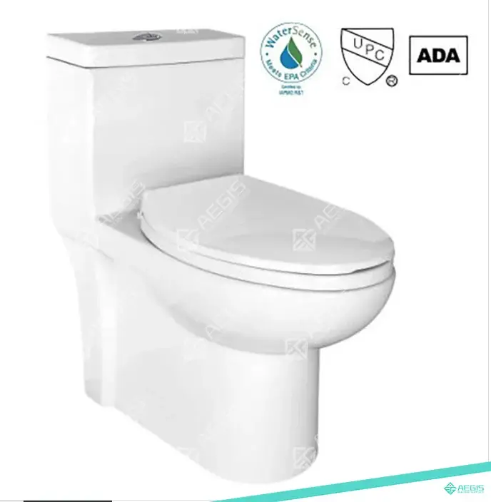 [220401-01_GW] 220401 - ONE PIECE ELONGATED TOILET (GLOSSY WHITE)