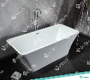 228121-9011 - FREE STANDING BATHTUB ROUNDED SQUARE (L1700 X W750 X H600 MM L67.11 X W29.61 X H23.75 INCH)