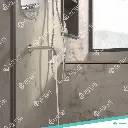 22178.1.1-BS1 - RECTANGULAR WITH ANGLED SPOUT BATH SPOUT BLACK