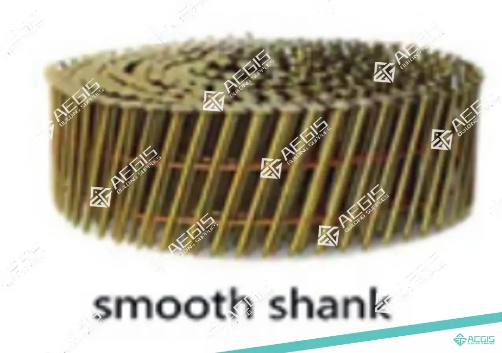 11711 - COIL NAILS 3 INCH 0.120 GAUGE, ELECTRO GALVANIZED, SMOOTH SHANK