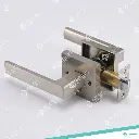 814.1.2.3 - SQUARE THICK DOOR HANDLE LEVER SQUARE COVER PLATE - CHROME - ENTRY