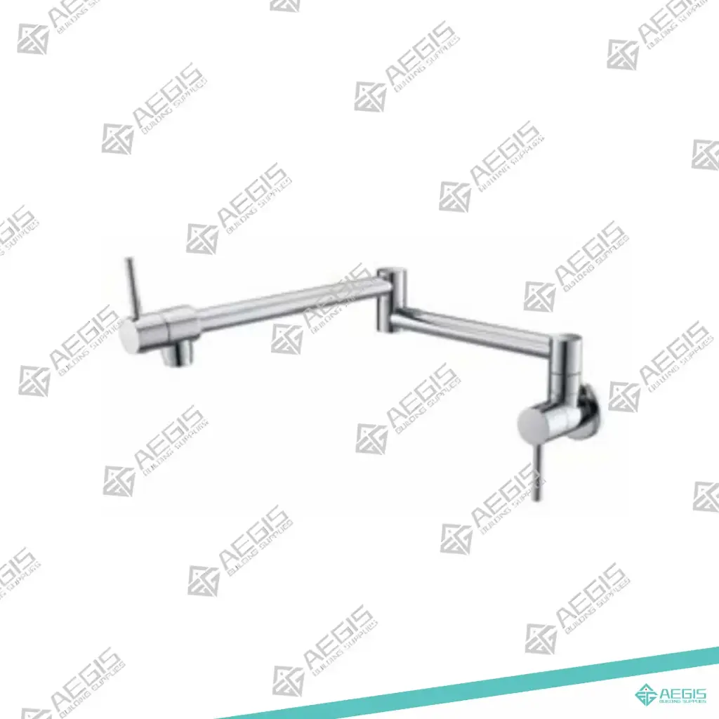 22.26.1.1-AF3804-5 - ROUND WALL MOUNT POT FILLER CHROME - CHROME