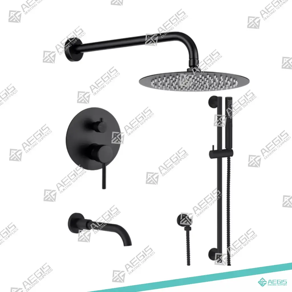22.31.1.1.2-AF7328-7G - ROUND BATH 3 WAY COMBO BLACK - BLACK
