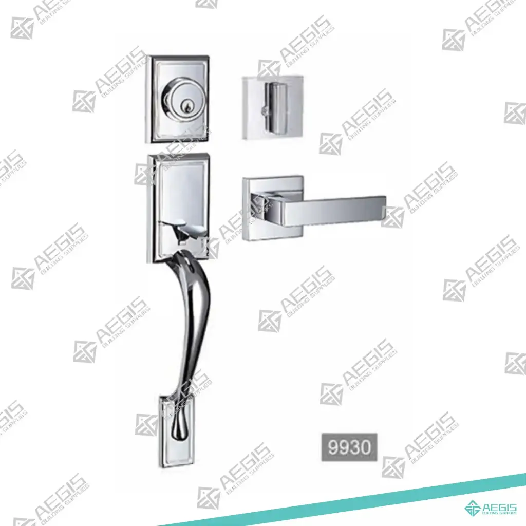 816.3.4.1 - 9930 - SQUARE WITH ROUNDED HANDLE INNER SQUARE HANDLE - AGED BRONZE - ENTRY