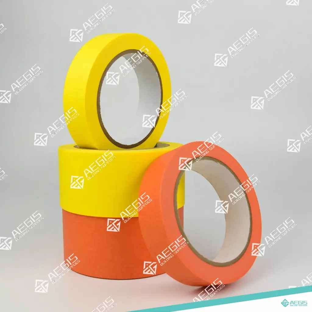 112411-M542 - AUTOMOTIVE PAINTING TAPE DARK ORANGE HIGH TEMPERATURE 120C 1.5 INCH 55M 180 FEET ROLLS