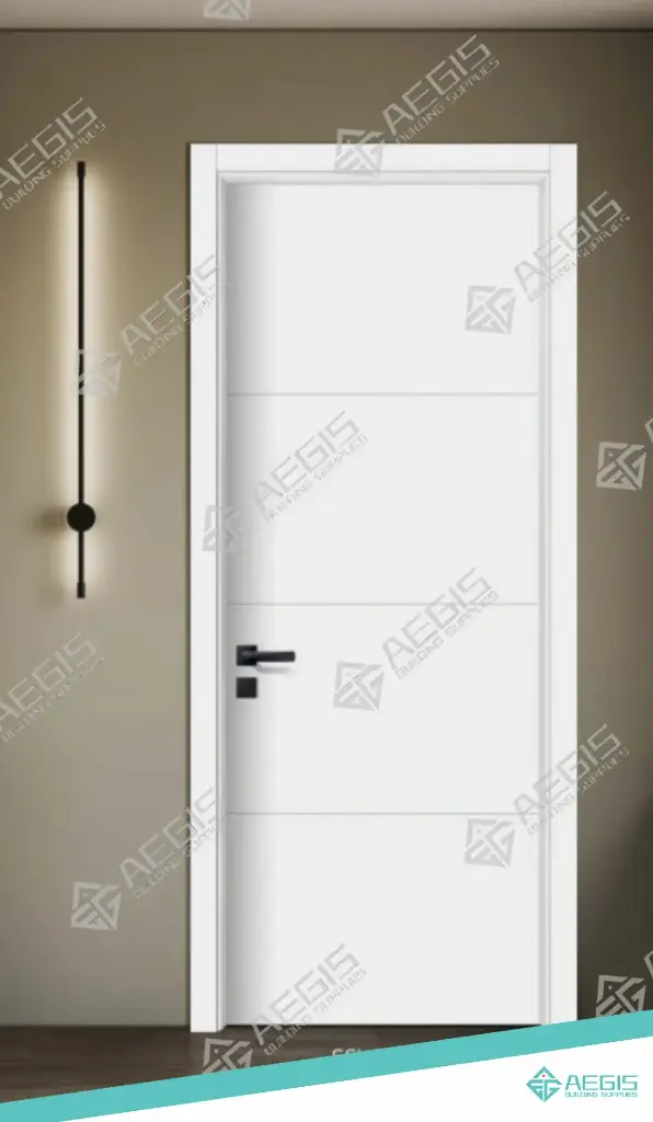 831.6.6 - 3 LINES - POCKET - WOOD INTERIOR DOORS - HOLLOW CORE - 32 x 80 INCH LEAF