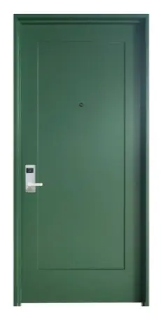 831.2.8 - 1 PANEL - METAL FRAME - SINGLE SWING - WOOD INTERIOR DOORS - SOLID CORE - 36 x 80 INCH LEAF