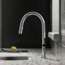 222102 - KITCHEN FAUCET - THIN SHAFT, THIN BASE, SMALL HANDLE