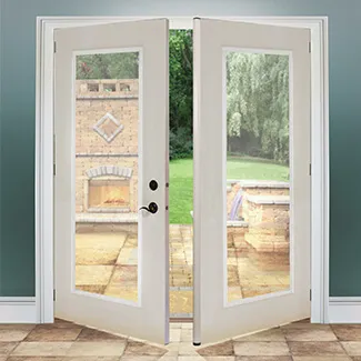 8411 -   DOUBLE FULL LITE EXTERIOR DOOR STEEL SKIN