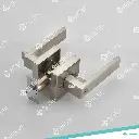 81406 - SQUARE WITH ROUND END THIN DOOR HANDLE LEVER SQUARE COVER