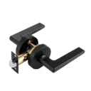 81407 - SQUARE THIN SHORT HANDLE LEVER ROUND COVER PLATE