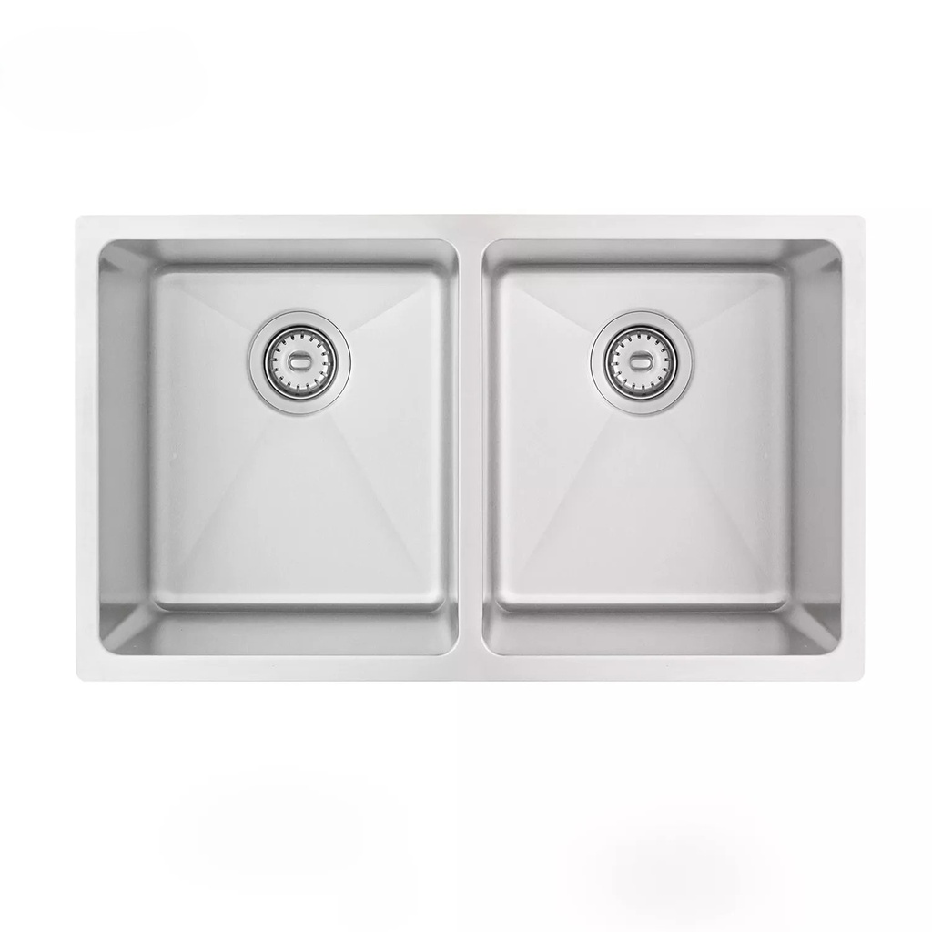 HANDMADE STAINLESS STEEL DOUBLE BOWL KITCHEN SINK