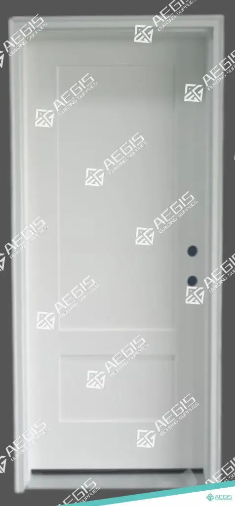 842.2.2 - 2 PANEL - DOUBLE - WOOD EXTERIOR DOOR 20 MINUTE FIRE RATING 2X W36 X H80 INCH LEAF RO W74 X H82 INCH
