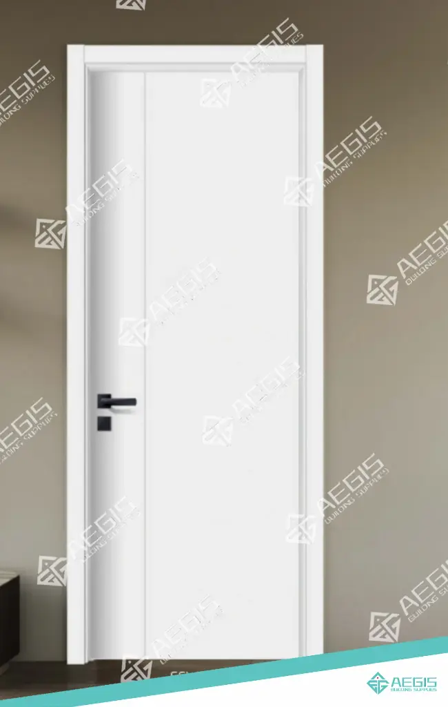 831.4.5 - 1 LINE - SLIDING - WOOD INTERIOR DOORS - HOLLOW CORE - 2X 32 x 80 INCH LEAF