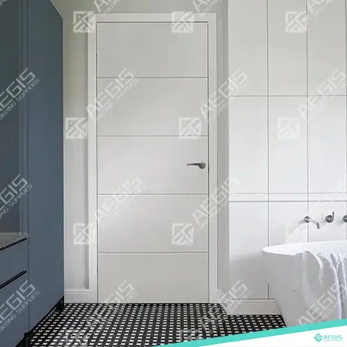 831.7.6 - 4 LINES - POCKET - WOOD INTERIOR DOORS - HOLLOW CORE - 32 x 80 INCH LEAF