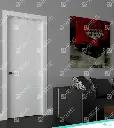 831.2.7 - 1 PANEL - BARN - WOOD INTERIOR DOORS - HOLLOW CORE - 32 x 80 INCH LEAF